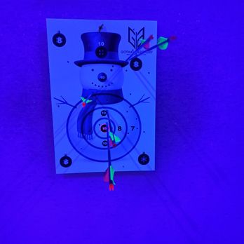 Gotham Archery - Christmas black light target. - Archery Near Me - New York, New York Gotham Archery - Christmas black light target. - Archery Near Me - New York, New York