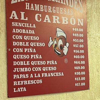 Hamburguesas al Carbon - The current menu - July 2022 - Burgers Near Me - Mexico, DIF Hamburguesas al Carbon - The current menu - July 2022 - Burgers Near Me - Mexico, DIF