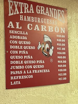 Menu photo 1 Hamburguesas al Carbon Mexico, DIF Menu photo 1 Hamburguesas al Carbon Mexico, DIF