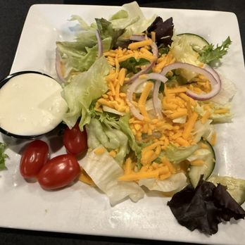 Black Rock Bar & Grill - My garden salad with blue cheese dressing. It was decent. - Steakhouses Near Me - Hagerstown, Maryland