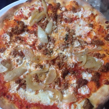 Via 13 - Spicy sausage fennel pizza - Italian Near Me - New York, New York Via 13 - Spicy sausage fennel pizza - Italian Near Me - New York, New York