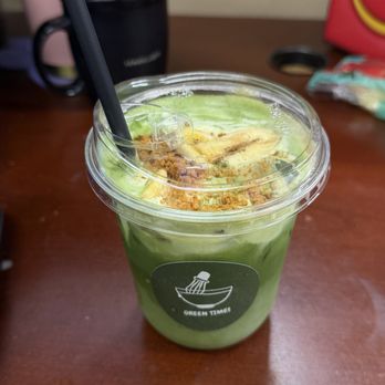 Green Times Matcha - Banana cream latte - Food Stands Near Me - Honolulu, Hawaii Green Times Matcha - Banana cream latte - Food Stands Near Me - Honolulu, Hawaii