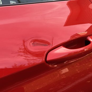 The Dent Guy - Another shot of the almost 2 inch ding on my mustang - Mobile Dent Repair Near Me - Bethpage, New York The Dent Guy - Another shot of the almost 2 inch ding on my mustang - Mobile Dent Repair Near Me - Bethpage, New York