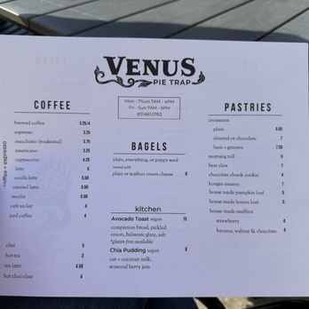 Venus Pie Trap - Menu Dec 2024 - Cafes Near Me - Aptos, California Venus Pie Trap - Menu Dec 2024 - Cafes Near Me - Aptos, California