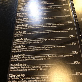 Burger Boss - Karte Teil 1 - Burgers Near Me - Kassel, HE