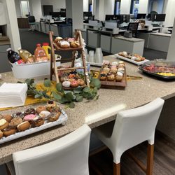 Peace Love and Little Donuts - Southlake - Work setup with donuts