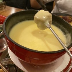 Hotel-Restaurant Steinbock - Cheese fondue - yum but wish we got more bread