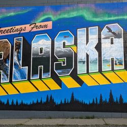 Greetings from Alaska Mural