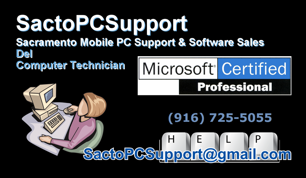 SACTOPCSUPPORT Sacramento, California IT Services & Computer Repair