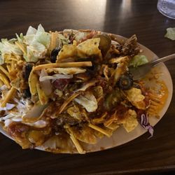 Hoss's Steak & Sea House - Soup and salad bar with nachos