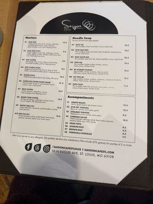 Menu photo 7 Saigon Cafe Saint Louis, MO Menu photo 7 Saigon Cafe Saint Louis, MO