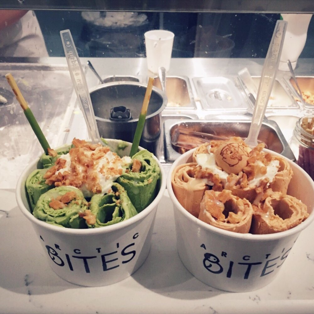 Arctic Bites - You've met your matcha (left) & Thai me up (right) - Ice Cream & Frozen Yogurt Near Me - Toronto, Ontario Arctic Bites - You've met your matcha (left) & Thai me up (right) - Ice Cream & Frozen Yogurt Near Me - Toronto, Ontario