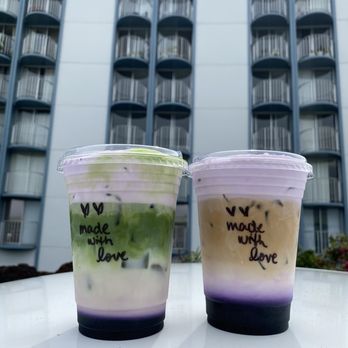 Hilo Coffee Corner - iced ube matcha latte and ube cold brew latte - Coffee & Tea Near Me - Hilo, Hawaii Hilo Coffee Corner - iced ube matcha latte and ube cold brew latte - Coffee & Tea Near Me - Hilo, Hawaii