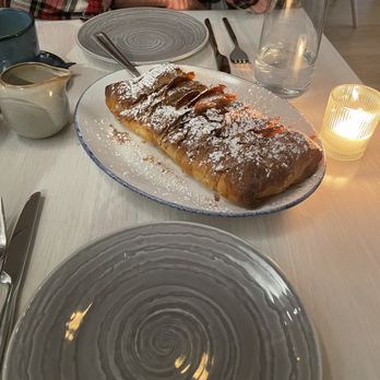 Noema Huntington - Bougatsa Made of phyllo and pastry cream - Greek Near Me - Huntington, New York Noema Huntington - Bougatsa Made of phyllo and pastry cream - Greek Near Me - Huntington, New York