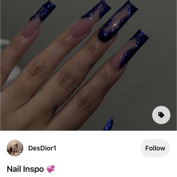 The Louvre Nail Spa - This is what I asked for but instead of blue I wanted red - Nail Salons Near Me - Midland, Texas The Louvre Nail Spa - This is what I asked for but instead of blue I wanted red - Nail Salons Near Me - Midland, Texas
