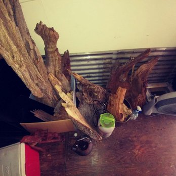 AjE Custom Woodworking - 150 year old wormy Chestnut stump ,petri  bark very narly. - Cabinetry Near Me - Franklin, North Carolina
