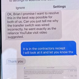 The Contractor Brandy wired my panel from a you tube video