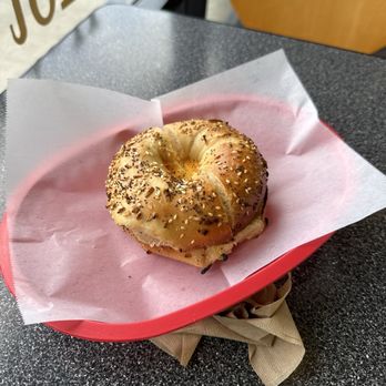 New York Bagels - Everything bagel with egg & cheese - Bagels Near Me - San Diego, California New York Bagels - Everything bagel with egg & cheese - Bagels Near Me - San Diego, California