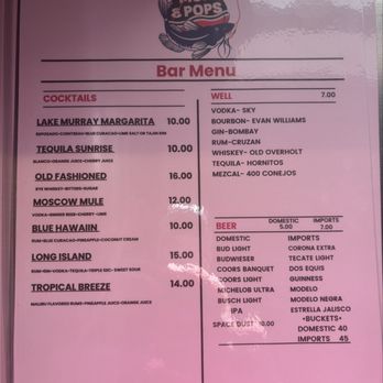 Mom & Pops - Menu - Beer Bar Near Me - Marietta, Oklahoma Mom & Pops - Menu - Beer Bar Near Me - Marietta, Oklahoma