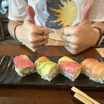Sun Sushi and Izakaya - Rainbow roll - Sushi Bars Near Me - Gainesville, Florida