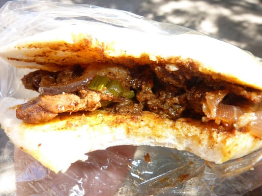 Photo of Xi'an Famous Foods - New York, NY, US. Lamb Burger