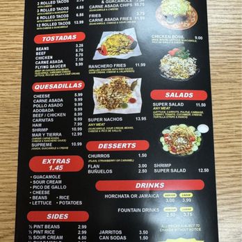 Super Oscar's Mexican Food - Menu Page 4 of 4 (Sept. 2024) - Tacos Near Me - Phoenix, Arizona Super Oscar's Mexican Food - Menu Page 4 of 4 (Sept. 2024) - Tacos Near Me - Phoenix, Arizona