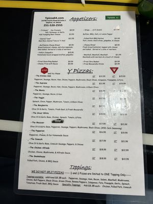 Menu photo 1 Ypizza Daphne, AL
