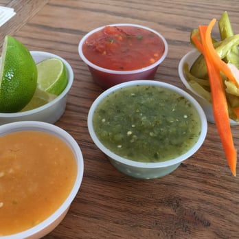 Coyo Taco - Salsa bar.  Pickled veggies!! - Mexican Near Me - Miami, Florida