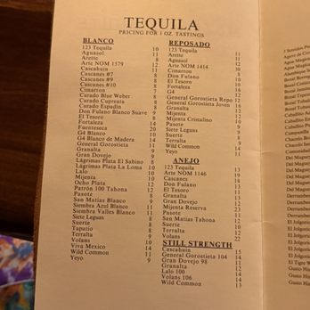 Quiote Tequilaria - Tequila selection - New Mexican Cuisine Near Me - Tampa, Florida