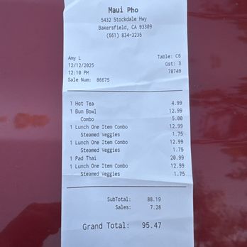 Maui Pho - Prices - Asian Fusion Near Me - Bakersfield, California Maui Pho - Prices - Asian Fusion Near Me - Bakersfield, California