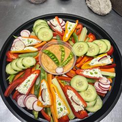 The Cheese Board - A delicious veggie board!