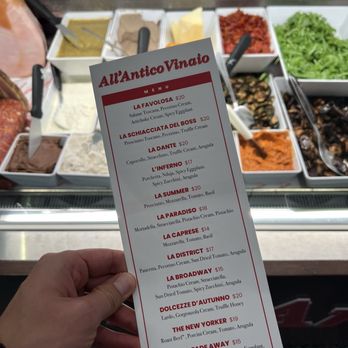All'Antico Vinaio - Menu - Sandwiches Near Me - New York, New York