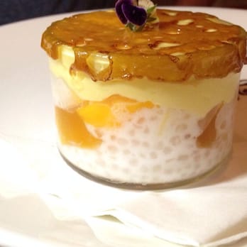 MW Restaurant - Tropical Fruit Creamsicle Brûlée. - New American Near Me - Honolulu, Hawaii