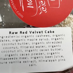 Raw Passion - Raw red velvet cake