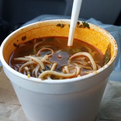 Soupcon - Hot and sour chicken noodle to go.