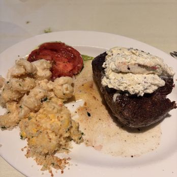 Halls Chophouse - Columbia - Filet w truffle butter, lobster Mac & cheese & corn skillet - Steakhouses Near Me - Columbia, South Carolina Halls Chophouse - Columbia - Filet w truffle butter, lobster Mac & cheese & corn skillet - Steakhouses Near Me - Columbia, South Carolina