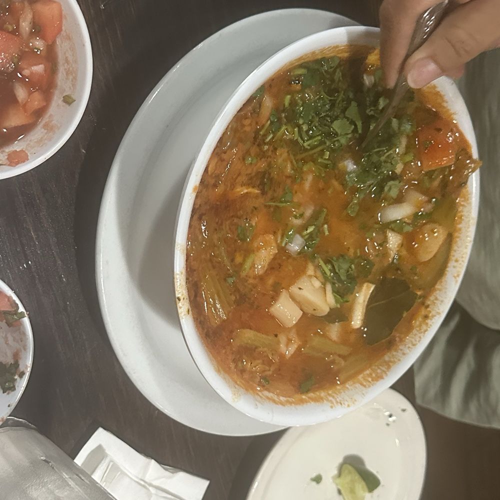 Caldo El Perico  A lot sea food on this and was delicious