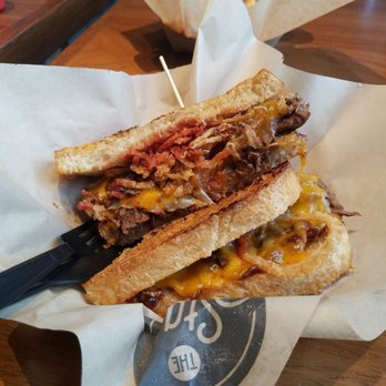 The Stand - American Classics Redefined - Short rib grilled cheese sandwich - New American Near Me - Pasadena, California