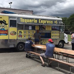 Taqueria Express - This place has awesome Mexican food, very affordable, with tables out front to eat. Now a new favorite, and highly recommend.