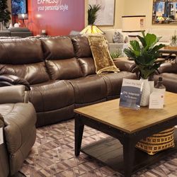 La-Z-Boy Home Furnishings & Decor - Trouper Sofa and Love seat in leather
