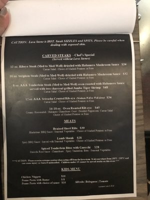 Menu photo 2 Blackstone Steakhouse & Grill Brampton, ON Menu photo 2 Blackstone Steakhouse & Grill Brampton, ON