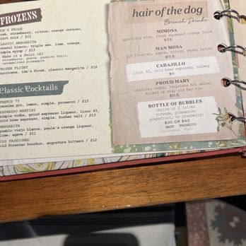 Ida Claire - Cocktail Menu - Southern Near Me - San Antonio, Texas
