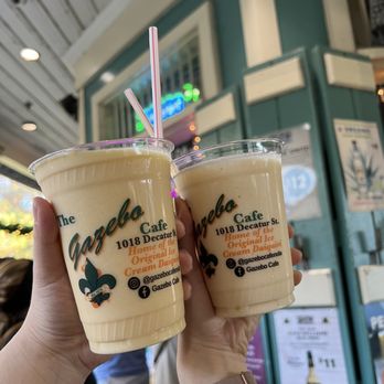 Gazebo Cafe - Left: Peach Right: Pina colada - Cajun/Creole Near Me - New Orleans, Louisiana Gazebo Cafe - Left: Peach Right: Pina colada - Cajun/Creole Near Me - New Orleans, Louisiana