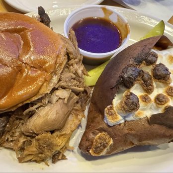 Texas Roadhouse - Pulled pork, loaded sweet potatoe - Steakhouses Near Me - Great Falls, Montana Texas Roadhouse - Pulled pork, loaded sweet potatoe - Steakhouses Near Me - Great Falls, Montana