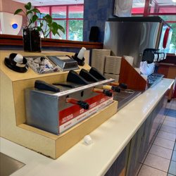 Arby's - Well.  As long as you don't want ketchup or half the soda offerings your ok. He team had no interest in fixing it.