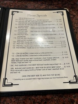 Menu photo 8 Pho Thanh Phoenix, AZ Menu photo 8 Pho Thanh Phoenix, AZ
