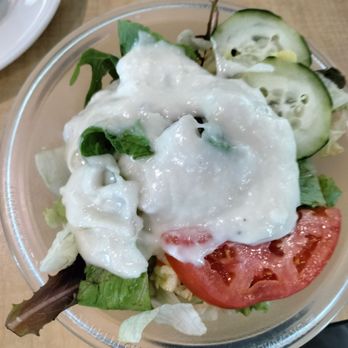 Three Star Family Restaurant - Side salad with blue cheese dressing @ Three Star Restaurant. - New American Near Me - North Collins, New York Three Star Family Restaurant - Side salad with blue cheese dressing @ Three Star Restaurant. - New American Near Me - North Collins, New York