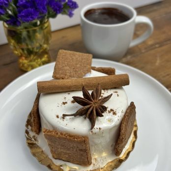 Charlotte Patisserie - a dessert with a cup of coffee - Desserts Near Me - Brooklyn, New York Charlotte Patisserie - a dessert with a cup of coffee - Desserts Near Me - Brooklyn, New York