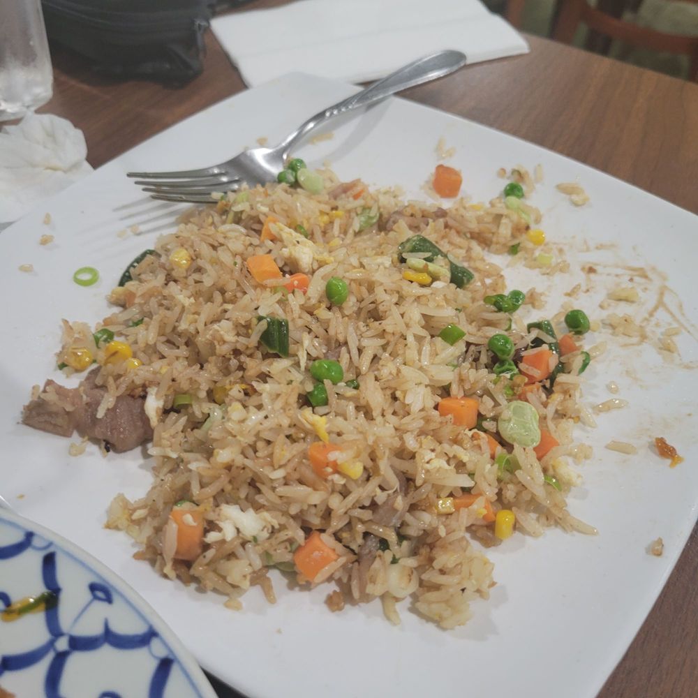 Pho VN - Not your average Pork fried rice!!  Those are literally chunks of pork steak!! It's a meal in itself! - Vietnamese Near Me - Clovis, California