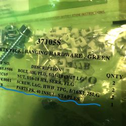 Discount Spring & Door Company - Unused insulated staples